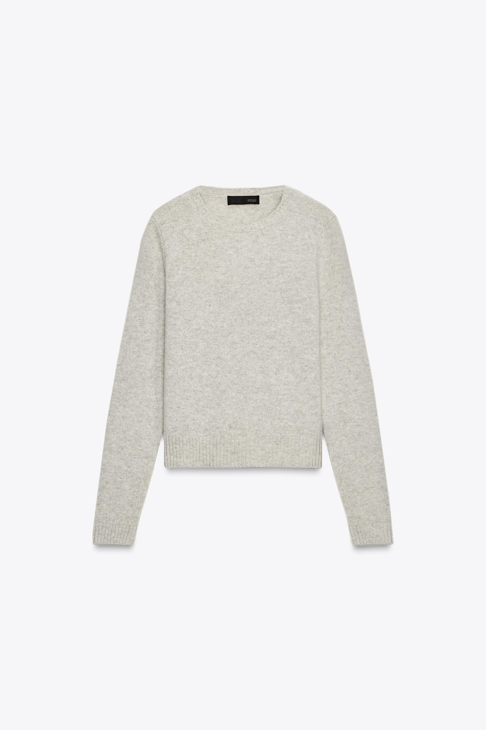 100% WOOL LONG SLEEVE SWEATER